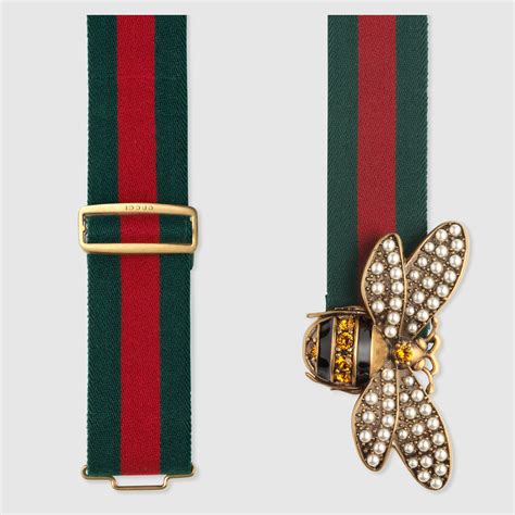 gucci web belt with bee|gucci belt official website.